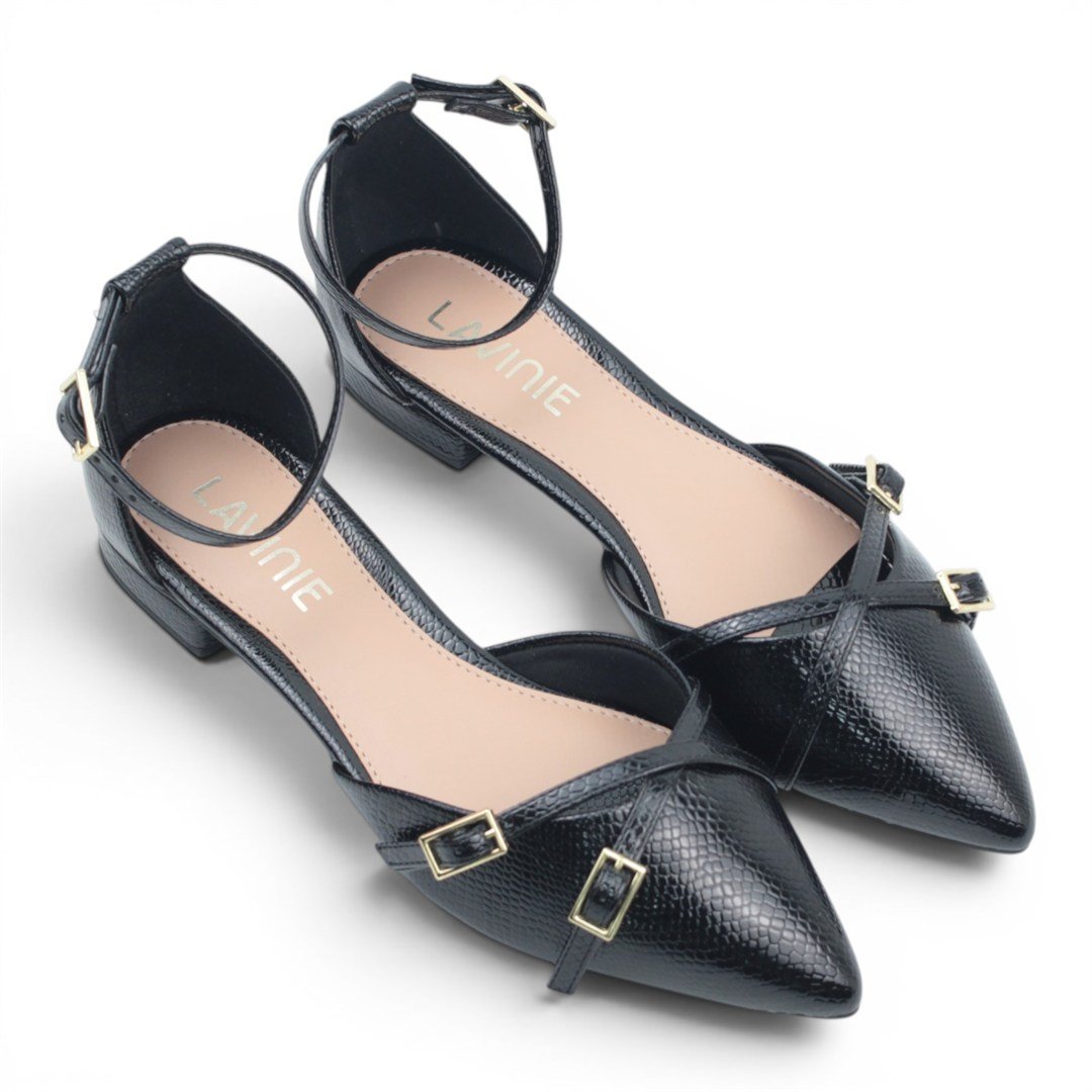 Sapatilha Dorsay Fivela Preto 3