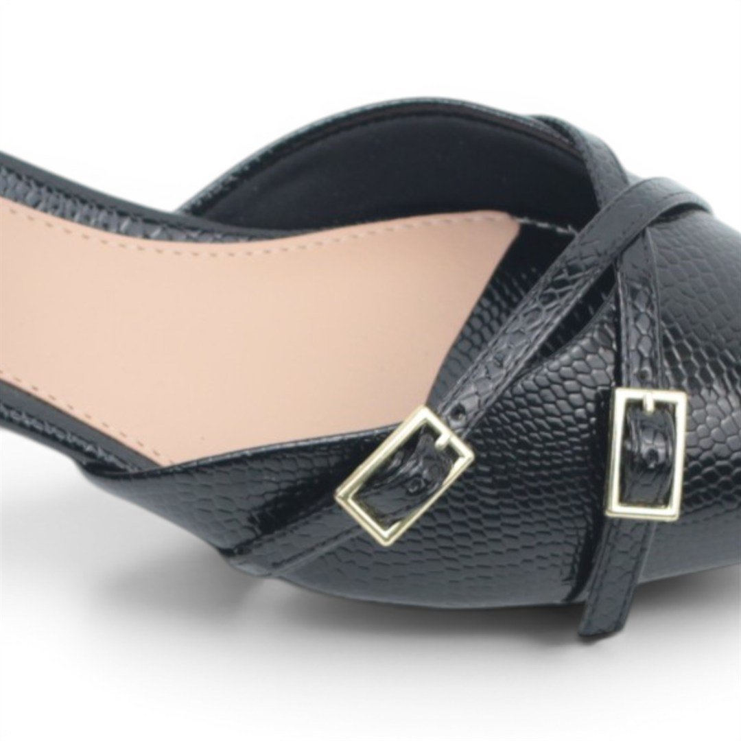 Sapatilha Dorsay Fivela Preto 4