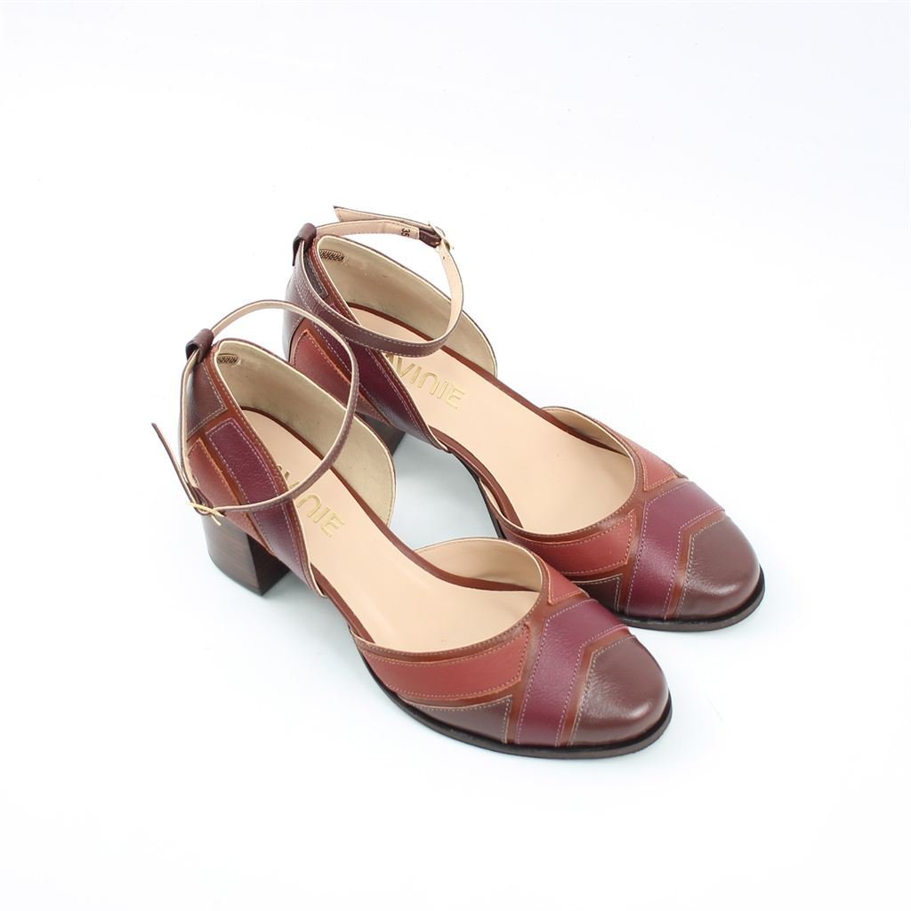 Scarpin Salto Bloco Color Vermelho 2