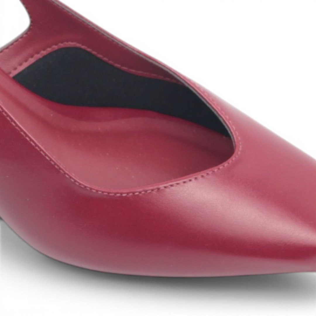 Scarpin Slingback Salto Fino Vermelho 3