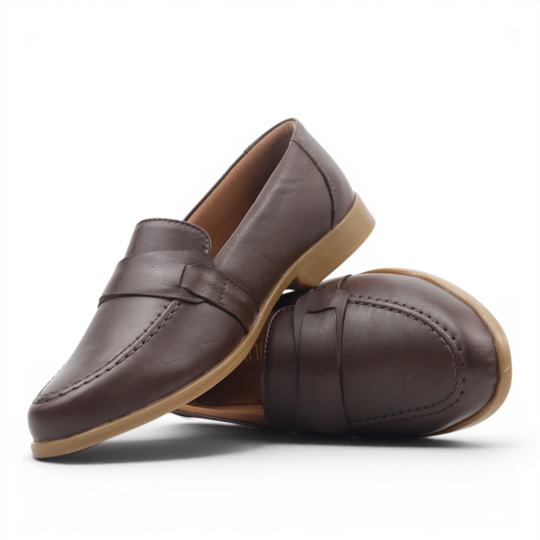 Mocassim Couro Conforto Marrom 2