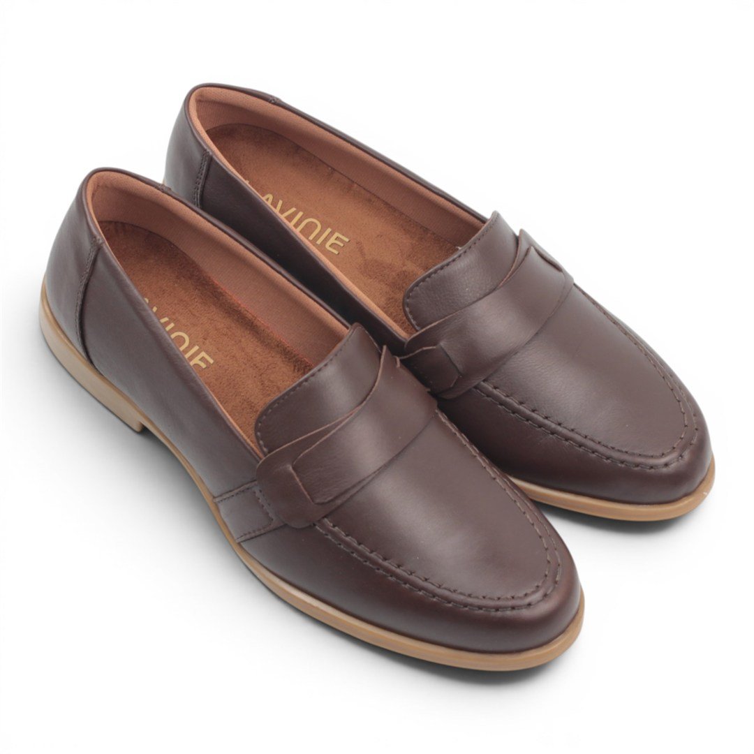 Mocassim Couro Conforto Marrom 4