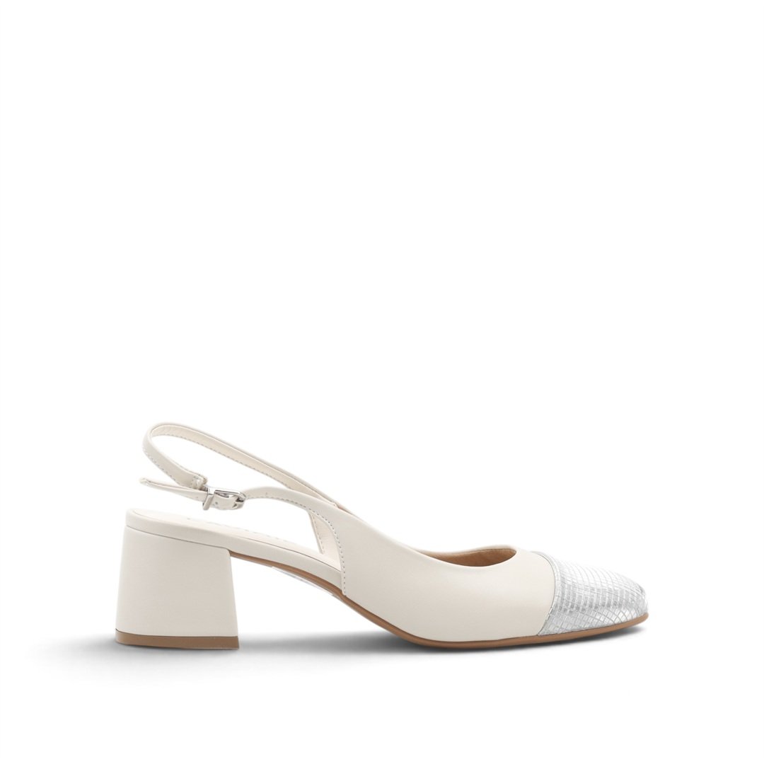 Scarpin Slingback Salto Bloco