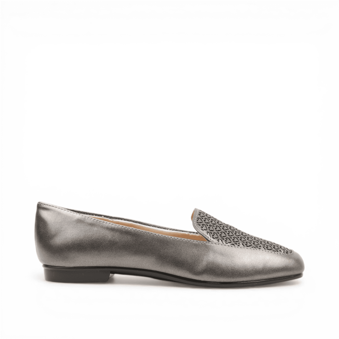Sapatilha Mocassim Metalizado