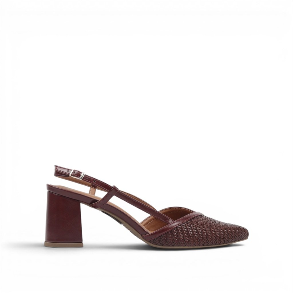 Scarpin Slingback Salto Bloco