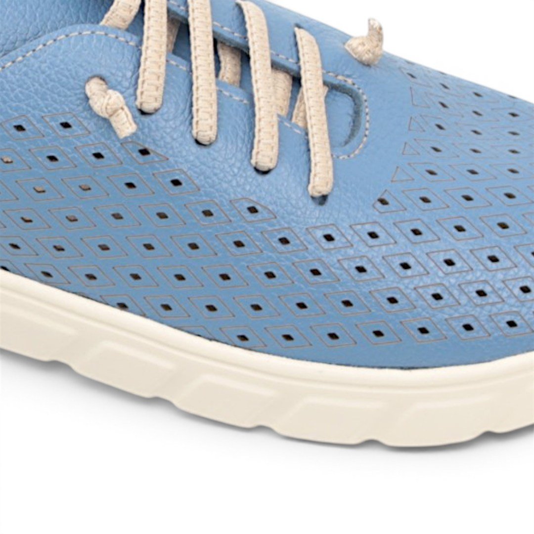 Tênis Flat Couro Azul 4