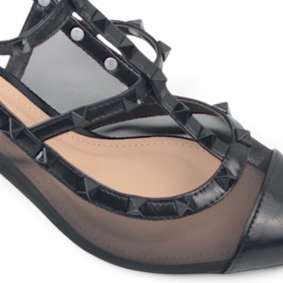 Scarpin Slingback Salto Bloco Preto 3