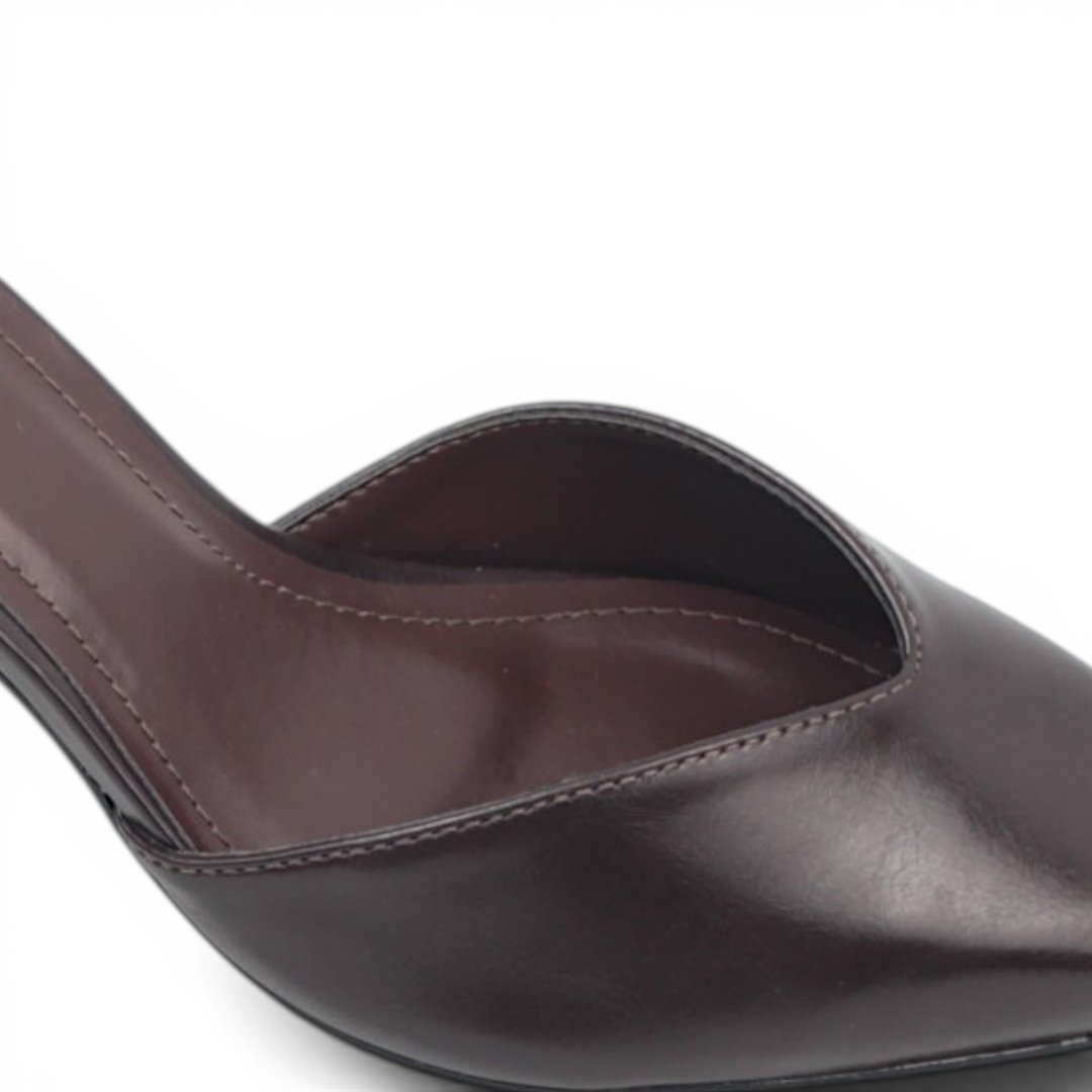 Scarpin Salto Bloco Café 4
