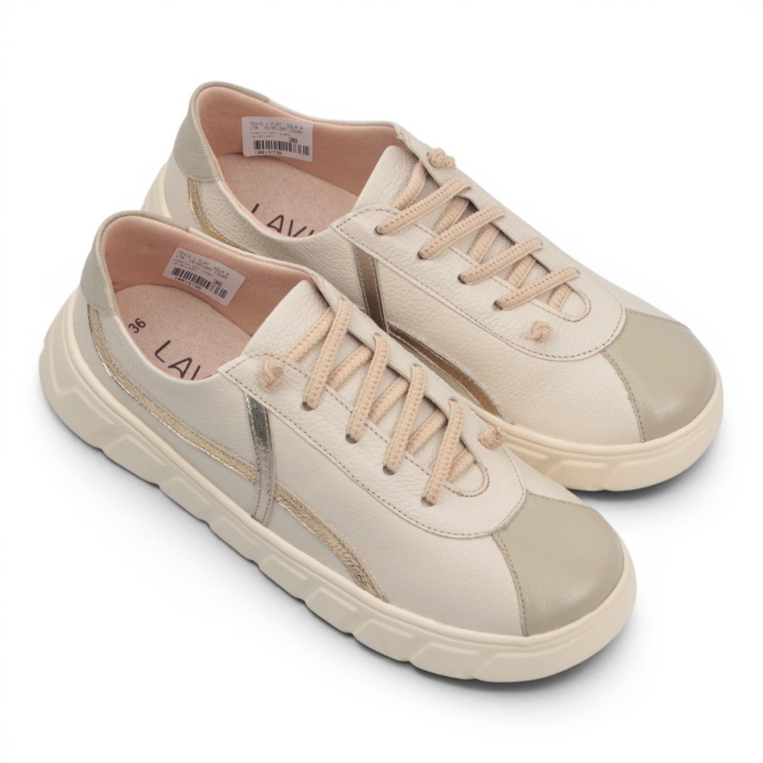 Tênis Flat Sola Alta Off White 4