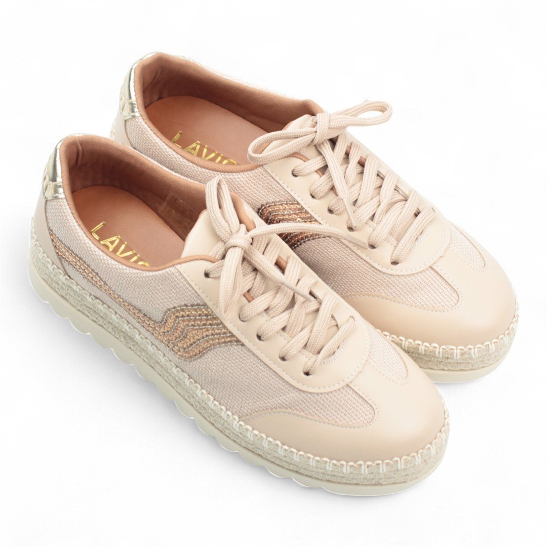 Tênis Flat Espadrille Bege 3