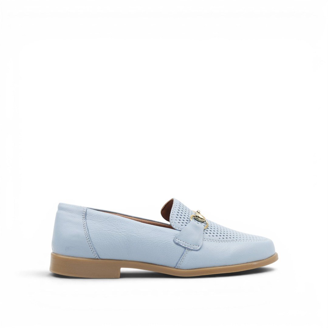 Mocassim Couro Detalhe Metal