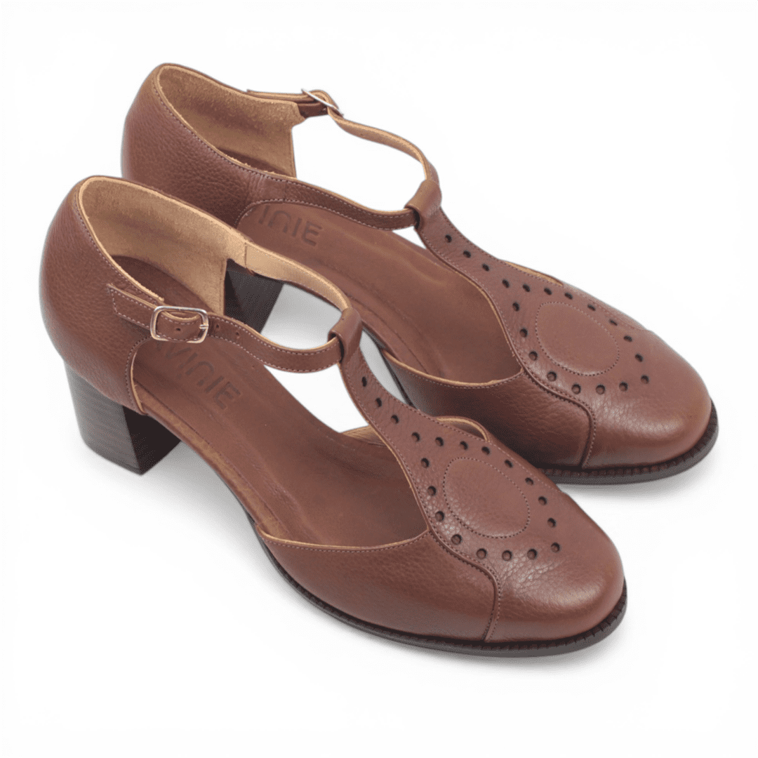 Sandalia Salto Bloco Fisherman Marrom 2