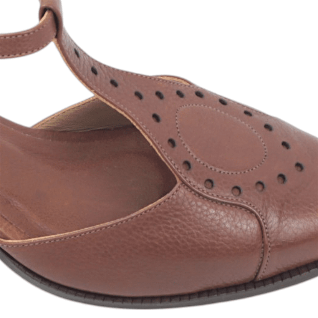 Sandalia Salto Bloco Fisherman Marrom 3