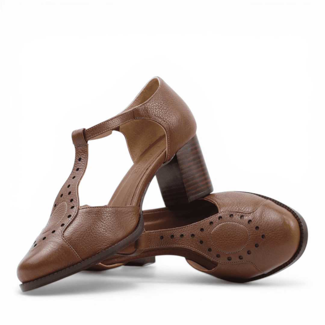 Sandalia Salto Bloco Fisherman Marrom 4