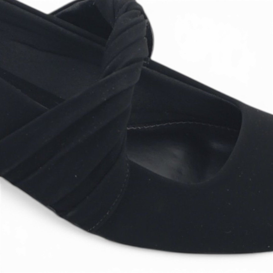 Scarpin Boneca Salto Bloco Preto 4
