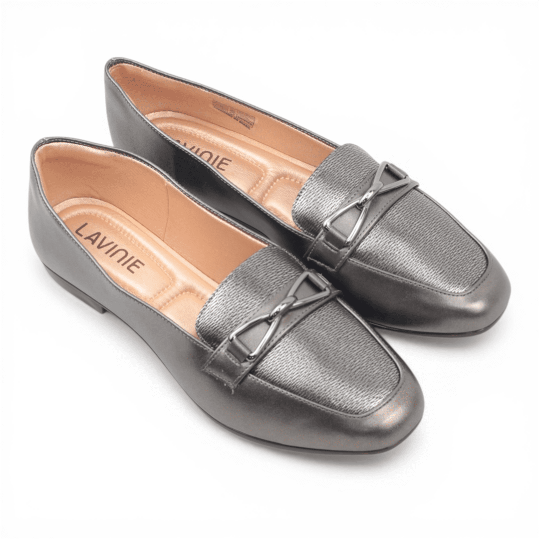 Sapatilha Mocassim Detalhe Prata 2