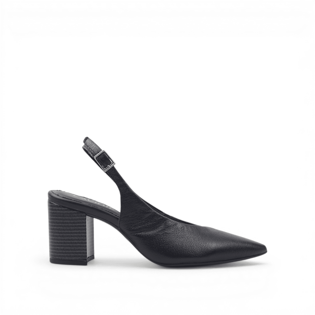 Scarpin Slingback Salto Bloco