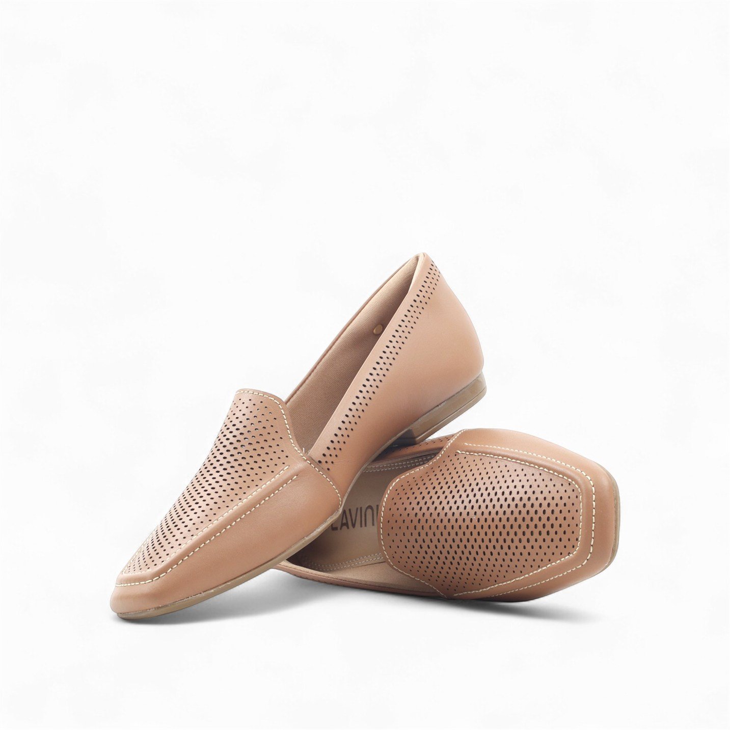 Sapatilha Couro Conforto Bege 2
