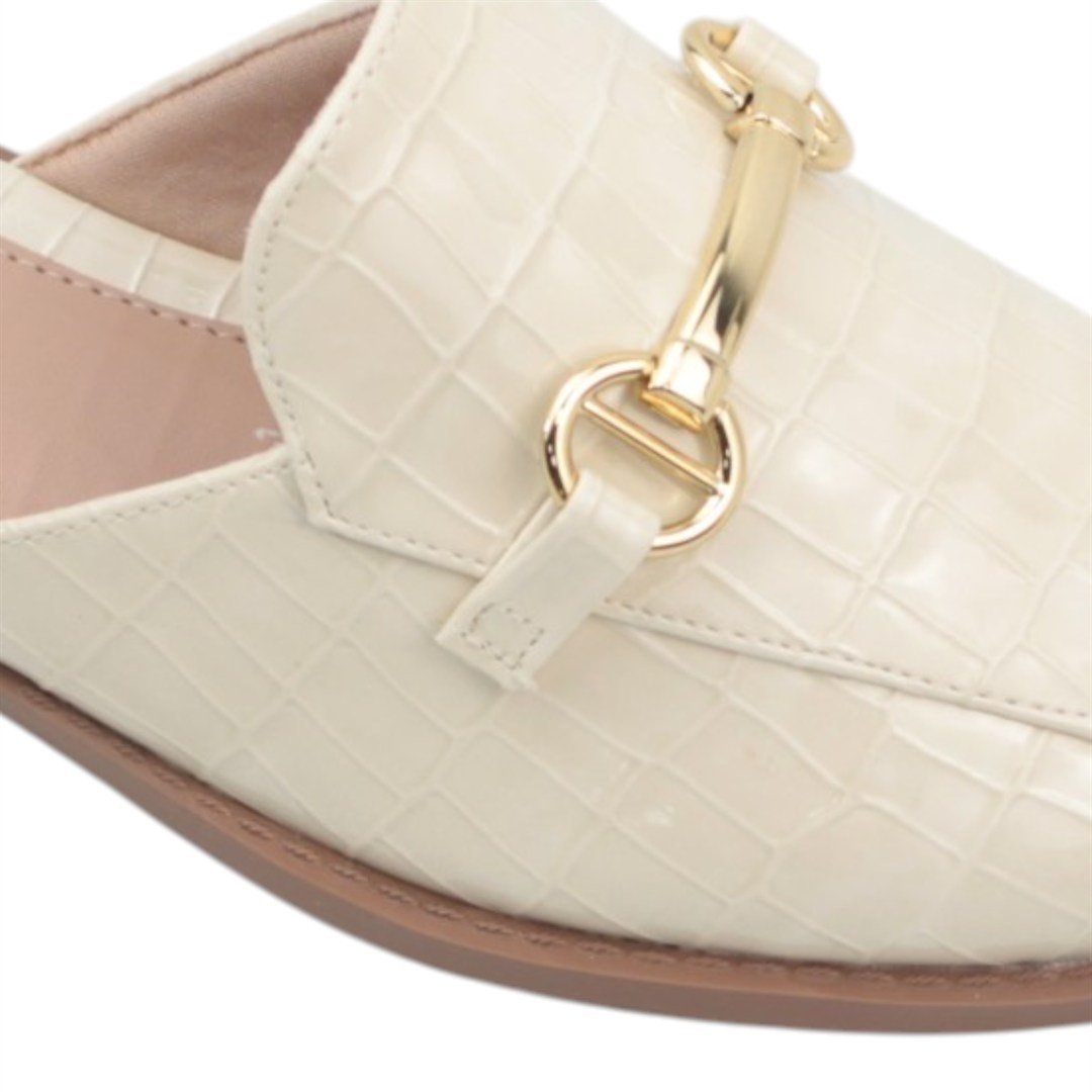 Mule Detalhe Metal Branco 3