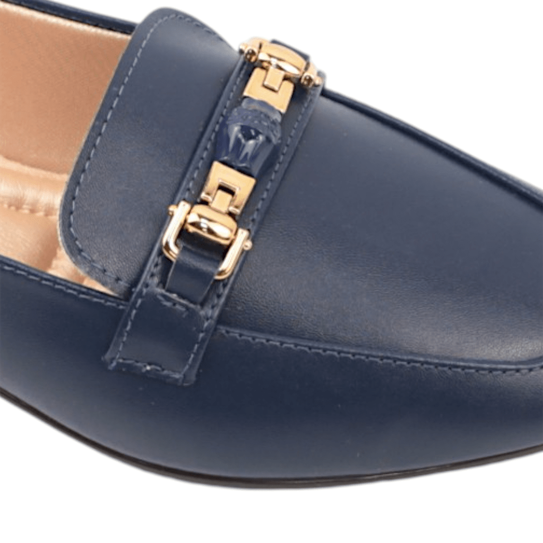 Sapatilha Mocassim Detalhe Azul Marinho 3