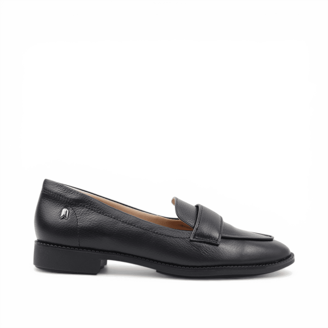 Mocassim Salto Bloco Couro