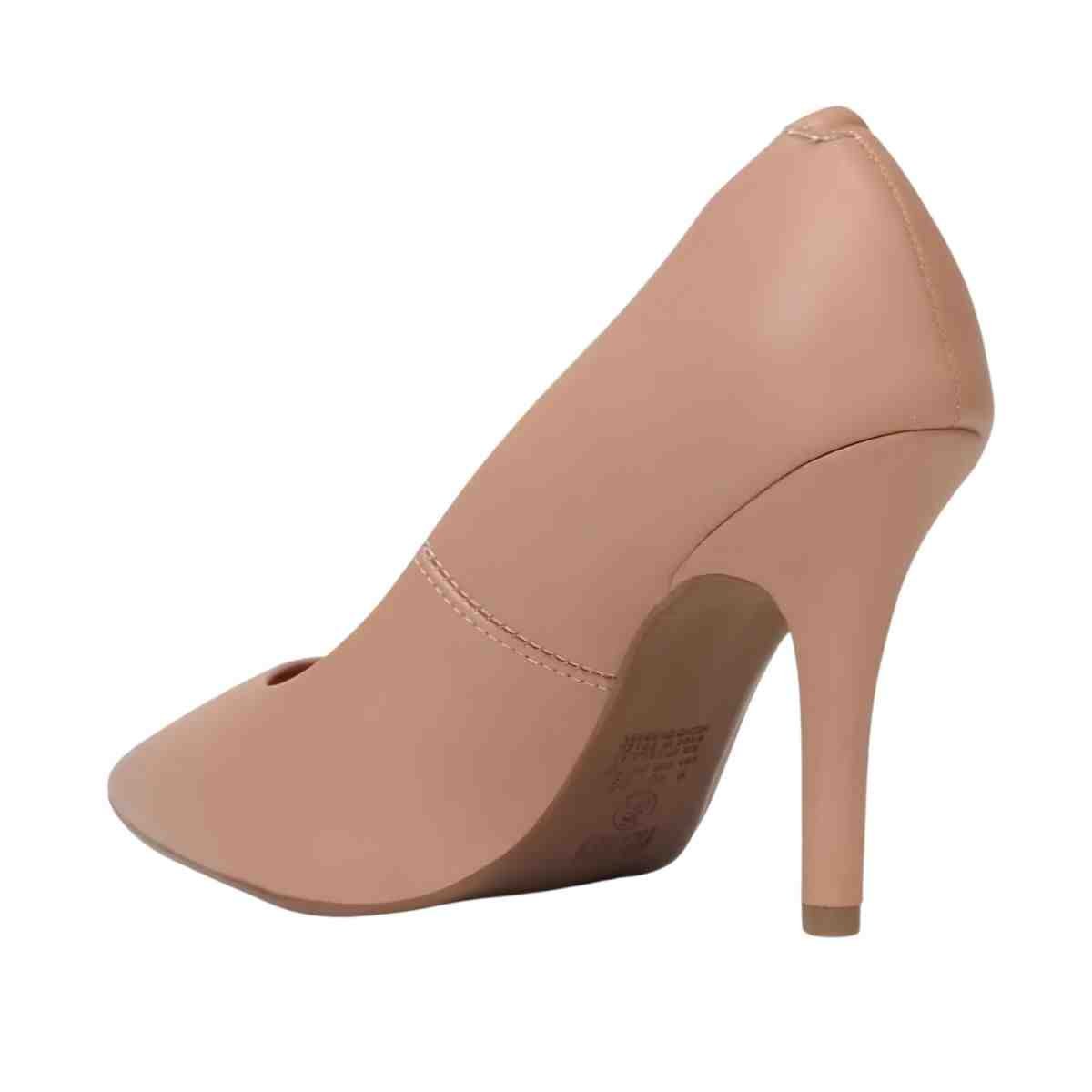 SAPATO FEMININO SALTO ALTO FINO VIZZANO BEGE Bege 4