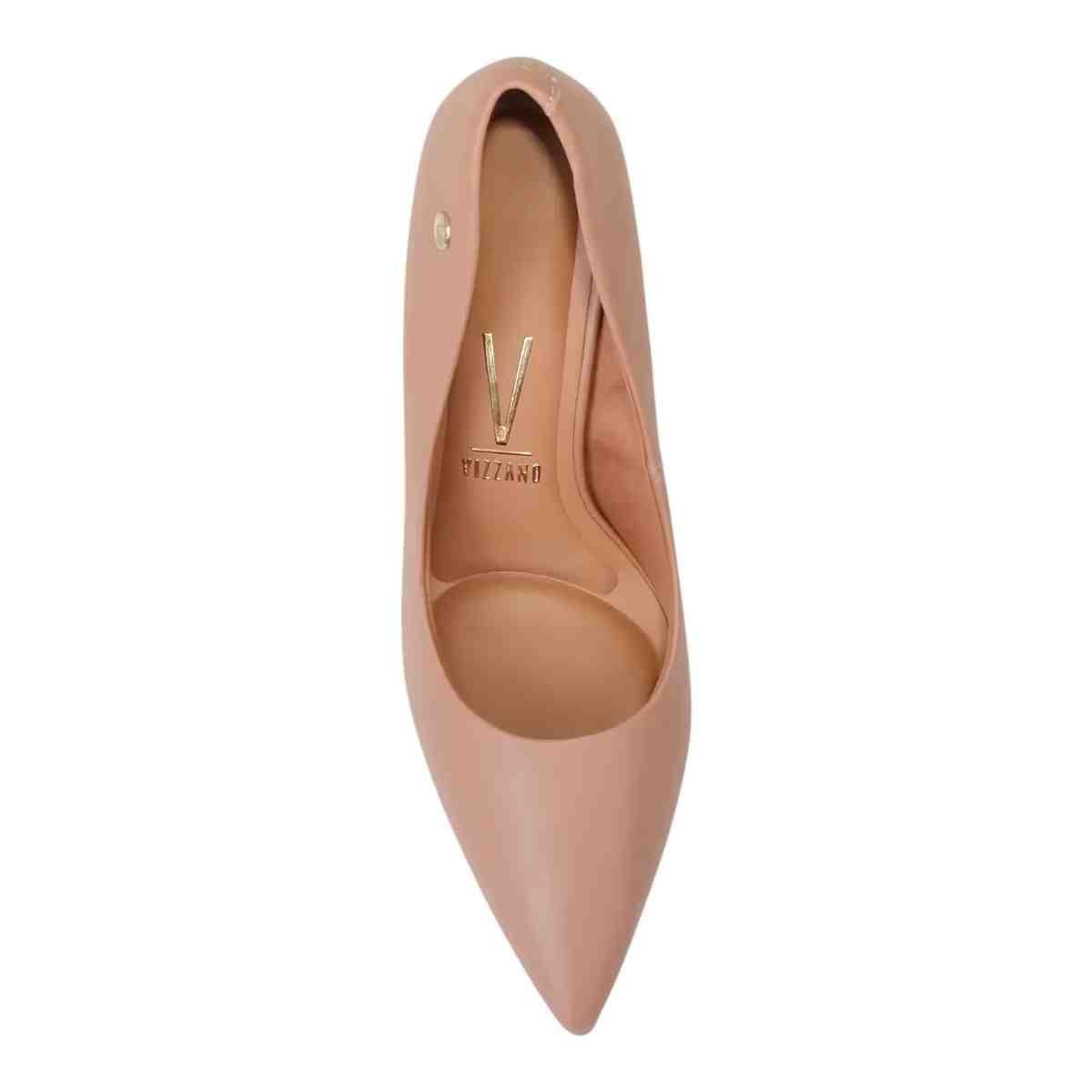 SAPATO FEMININO SALTO ALTO FINO VIZZANO BEGE Bege 5
