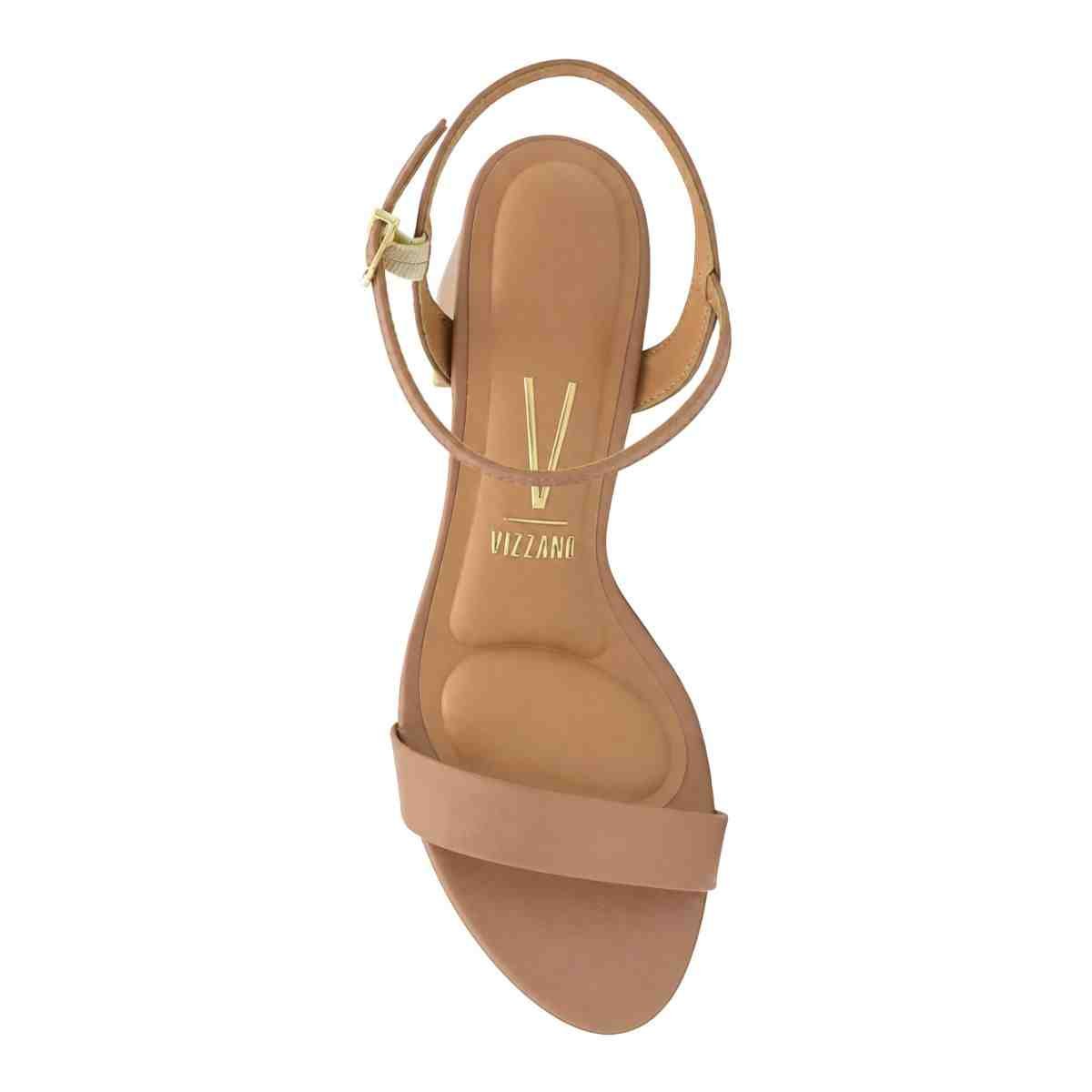 SANDALIA SALTO MEDIO GROSSO FEMININO VIZZANO NUDE Bege 5
