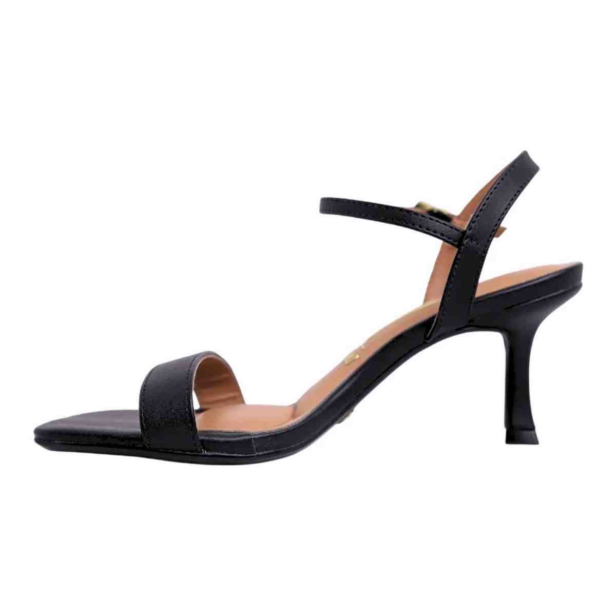 SANDALIA SALTO MEDIO FINO FEMININO VIZZANO PRETO Preto 4