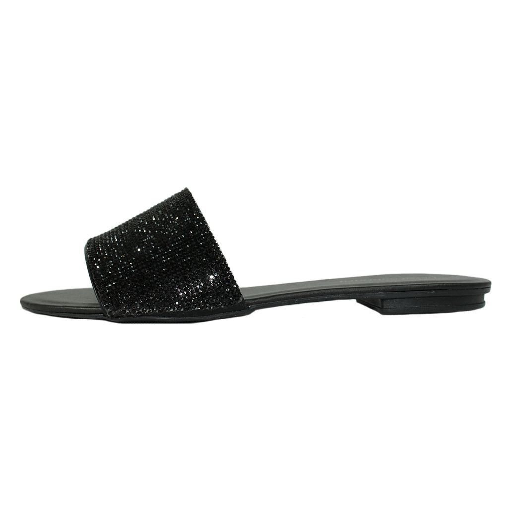 Rasteira Luiza Sobreira Preto Strass Mod. 2031 Preto 2