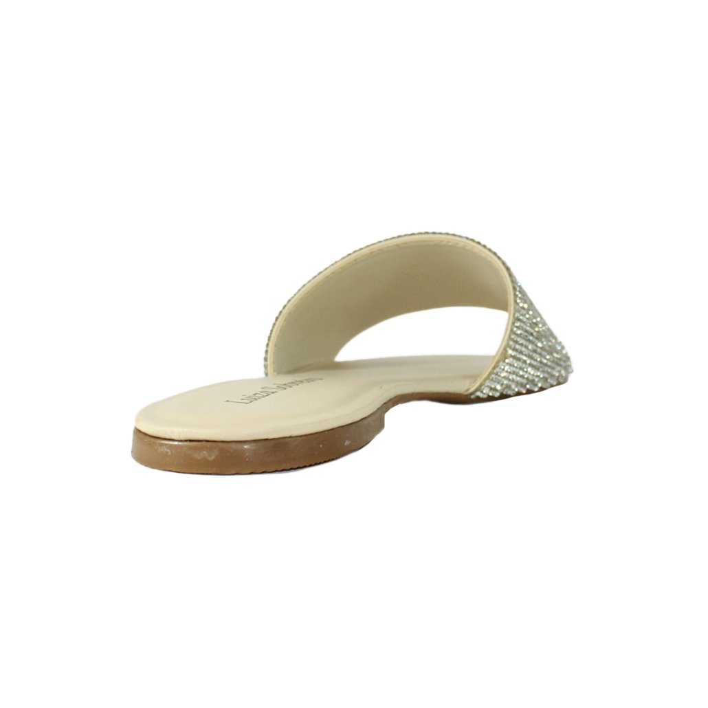 Rasteira Luiza Sobreira Off White Strass Cristal Mod. 2035 Branco 3