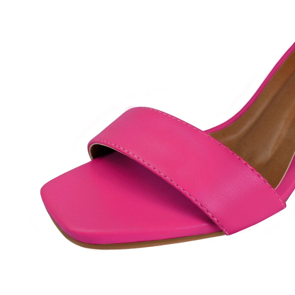Sandália Salto Alto Grosso Luiza Sobreira Pink Mod. 2124 Rosa 4
