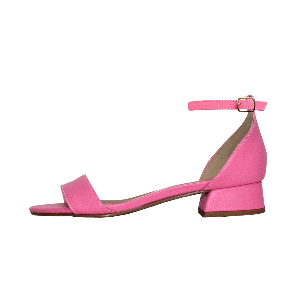 Sandália Salto Baixo Grosso 3cm Luiza Sobreira Azaléia Mod. 2142 Rosa 2