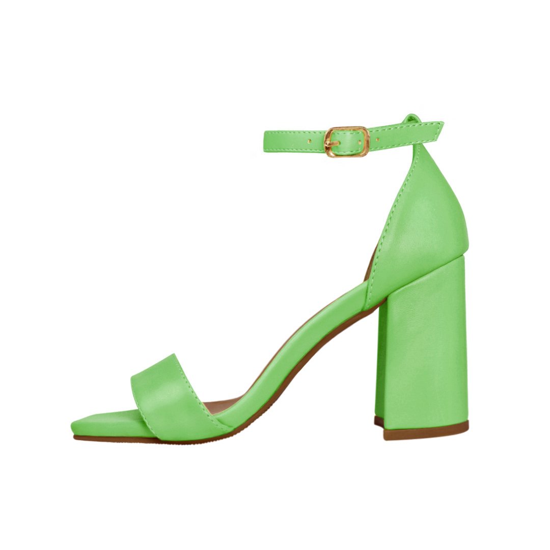 Sandália Salto Alto Grosso Luiza Sobreira Verde Mod. 2165 Verde 2