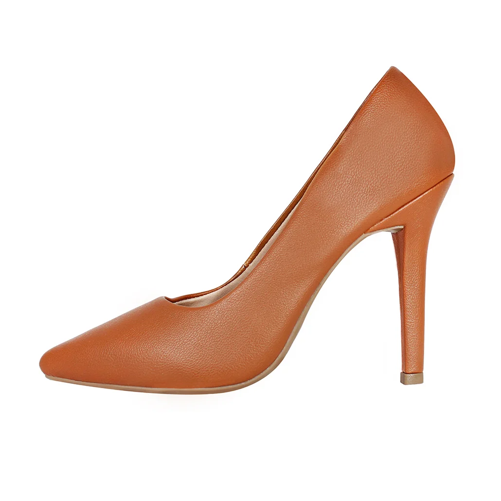 Scarpin Salto Alto Fino 12 cm Luiza Sobreira Caramelo Mod. 2260-2 Marrom 2