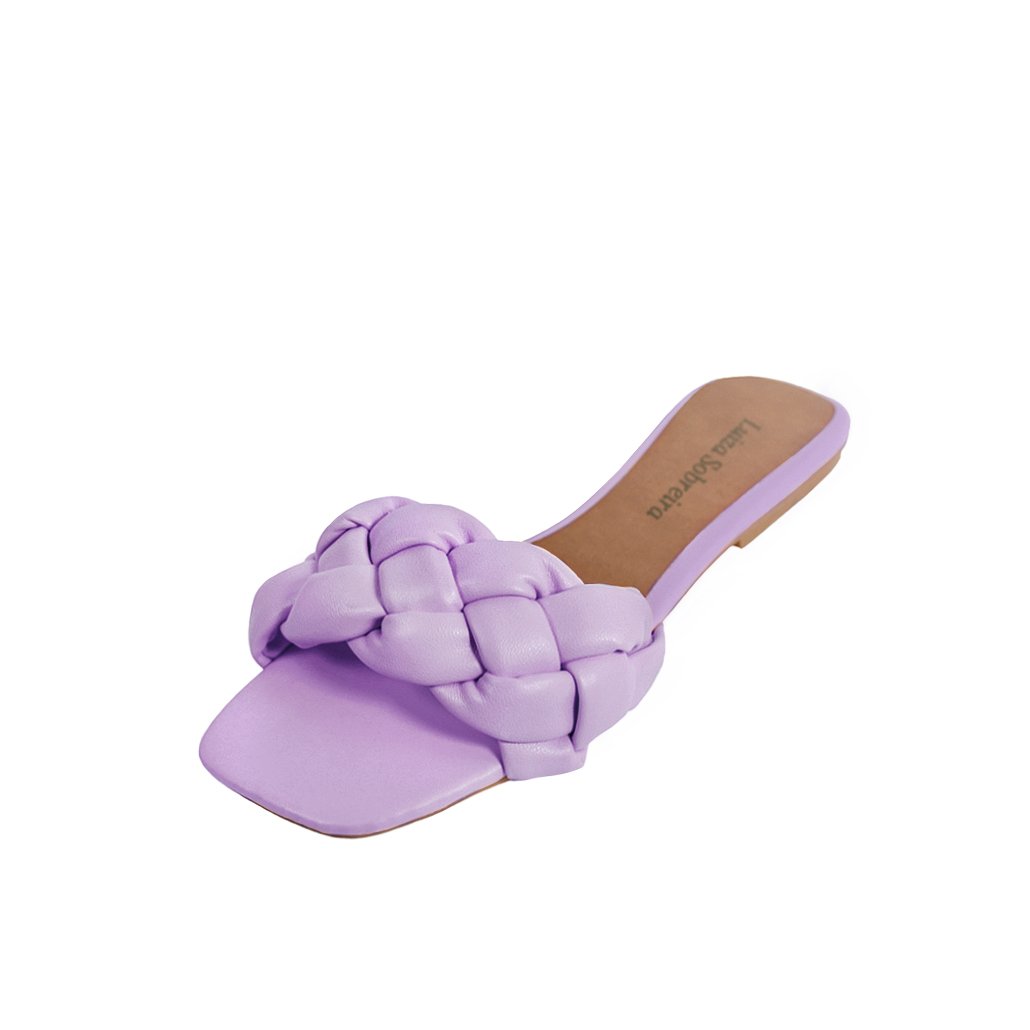 Rasteira Luiza Sobreira Trançada Lilás Mod. 2099 Roxo 1