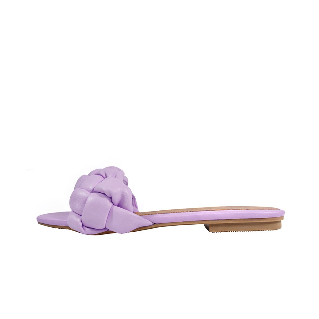 Rasteira Luiza Sobreira Trançada Lilás Mod. 2099 Roxo 2