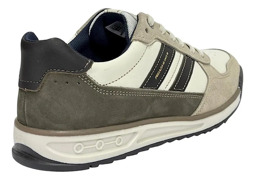 Tênis Pegada Sapatênis Masculino Couro Amortech 112504 Off White/Bege 5