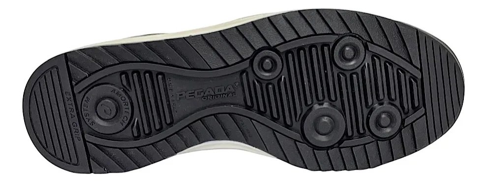 Tênis Pegada Sapatênis Masculino Couro Amortech 112504 Off White/Bege 6
