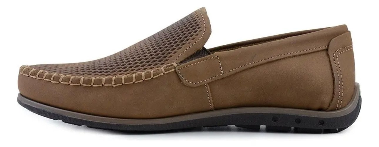 Sapato Mocassim Drive Masculino Pegada Couro 141606 Marrom 2