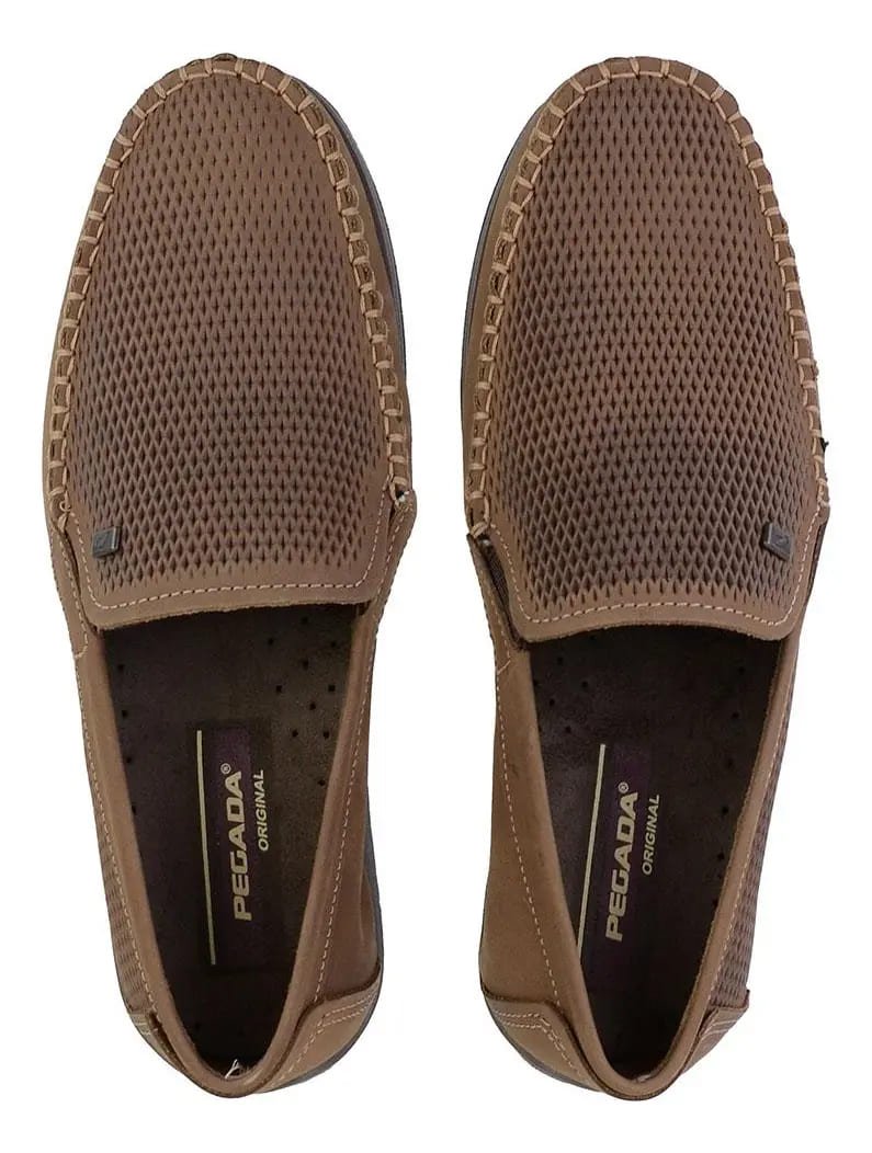 Sapato Mocassim Drive Masculino Pegada Couro 141606 Marrom 4