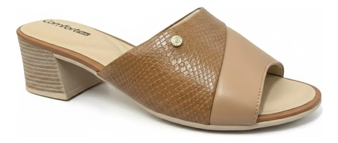 Tamanco Salto Bloco Feminino Comfortflex 24-56406