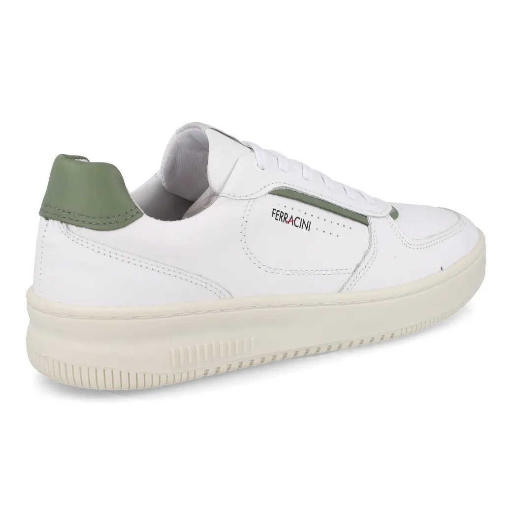 Sapatênis Ferracini Blur Masculino Couro Cadarço 9263 Branco 4