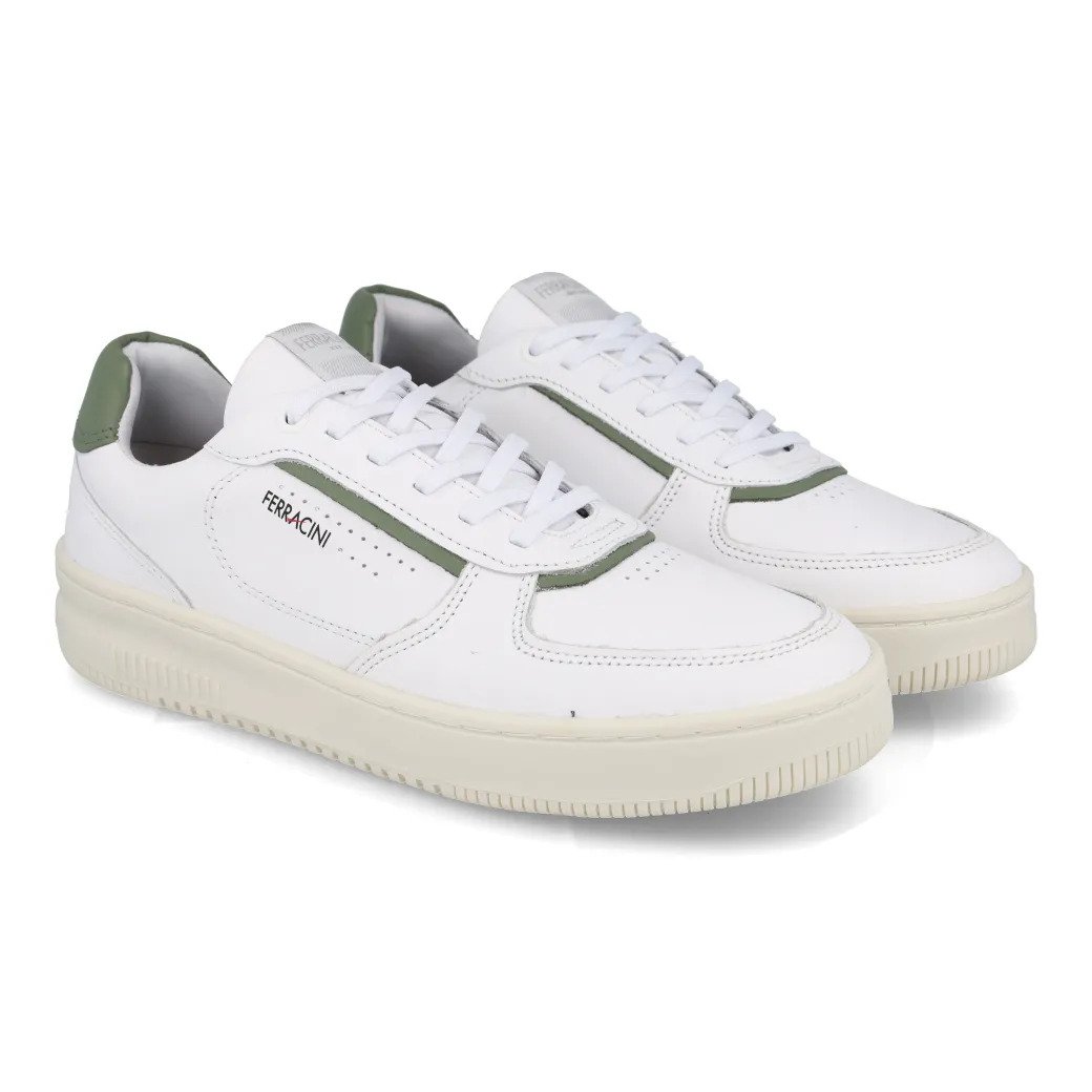 Sapatênis Ferracini Blur Masculino Couro Cadarço 9263 Branco 6