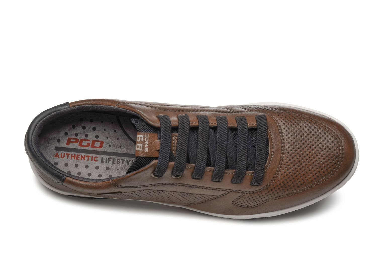 Sapatênis Pgd Pegada Casual Masculino Microfibra 170428 Marrom 4