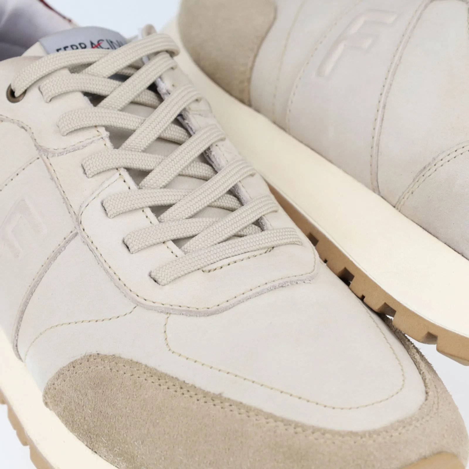 Sapatênis Casual Ferracini Couro Masculino 7847 Off White/Bege 4