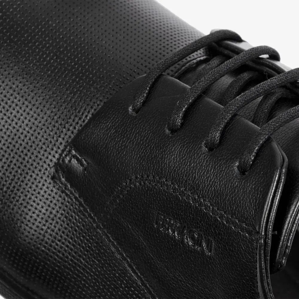 Sapato Social Masculino Couro Trabalhado Ferracini 4083 Preto 4