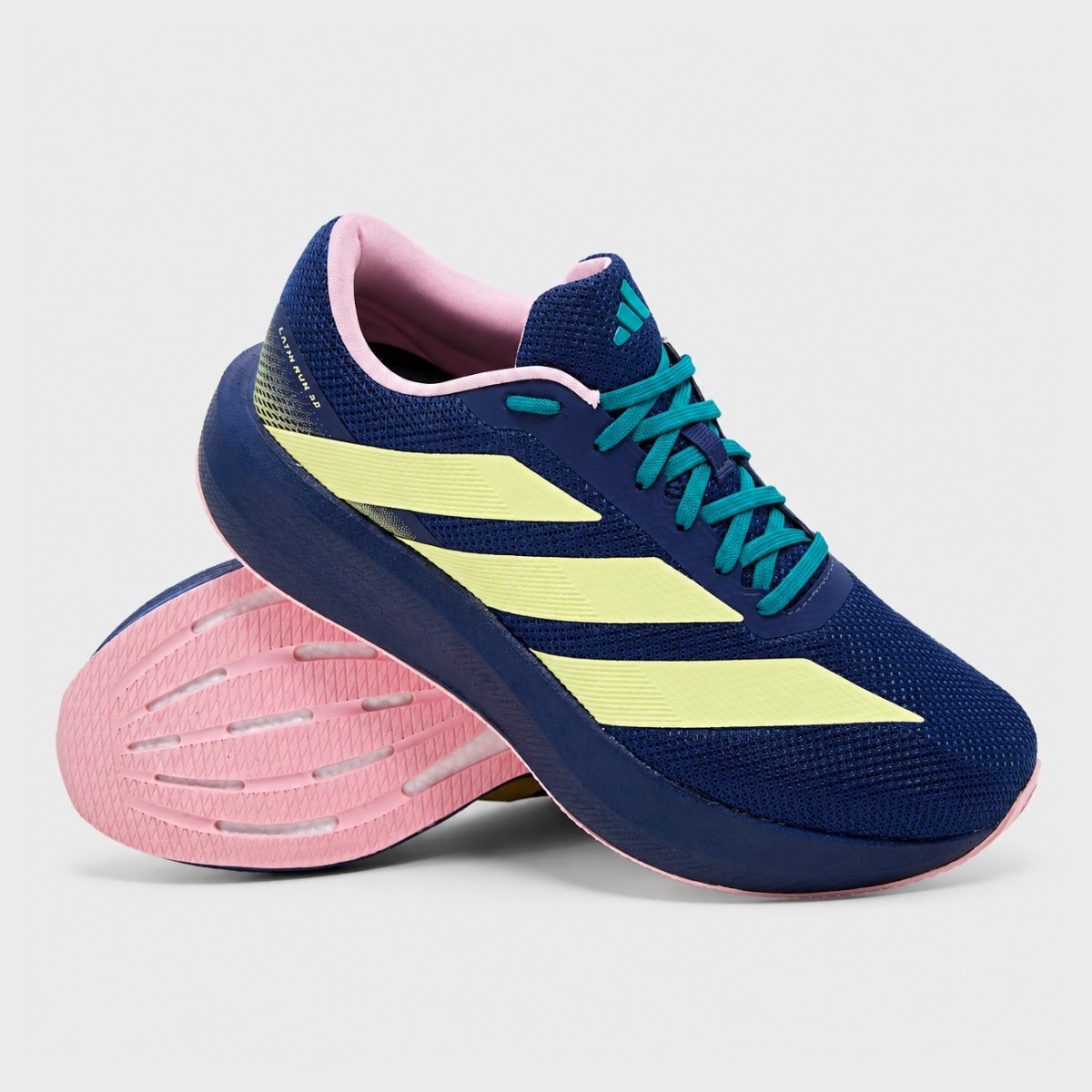 Tenis Adidas Latin Run 3.0 Feminino Corrida Azul Azul Marinho 3