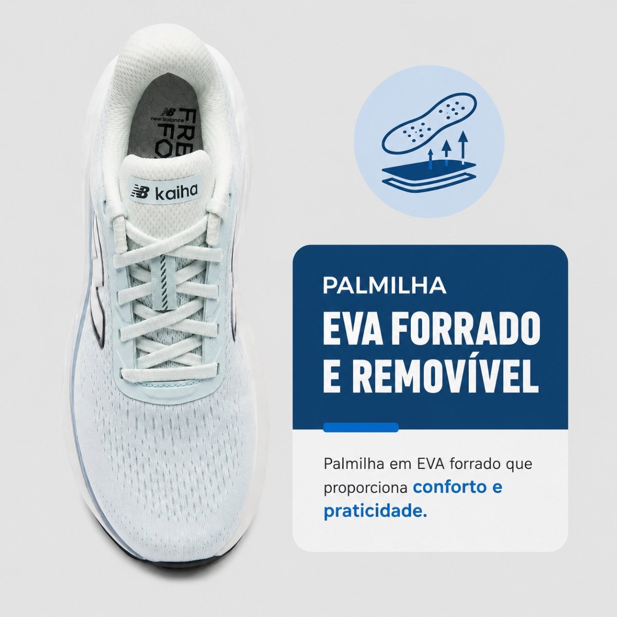 Tenis New Balance Fresh Foam x Kaiha Road V2 Feminino Run Azul Claro 8
