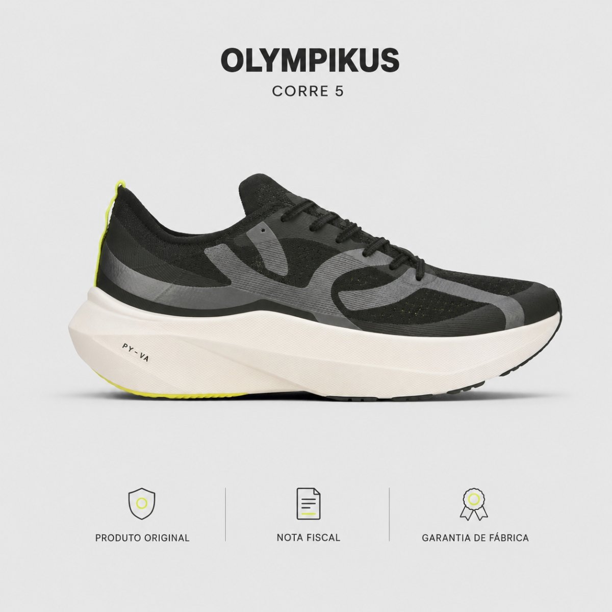Tenis Olympikus Corre 5 Feminino Corrida Preto Preto 3